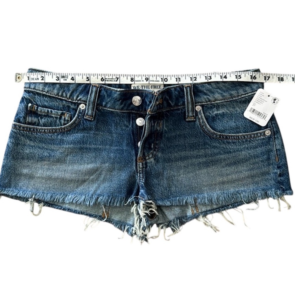 We The Free Denim Fresno Micro Cut Off Shorts - Picture 7 of 11